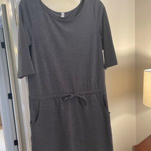 Grey cotton dress size M
